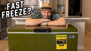 Dad got a NEW FREEZER! Newair 6.7 Cu. Ft. Mini Deep Chest Freezer Unboxing & Review!