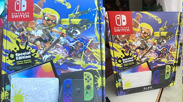 Nintendo switch Splatoon 3 special edition Oled Unboxing