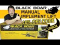 Black Boar Manual Implement Lift for ATV/UTV Food Plots Unbox, Assembly &amp; Install + 10% OFF Code!
