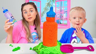 Roma Menguji Trik Menyenangkan dengan Pasir Kinetik