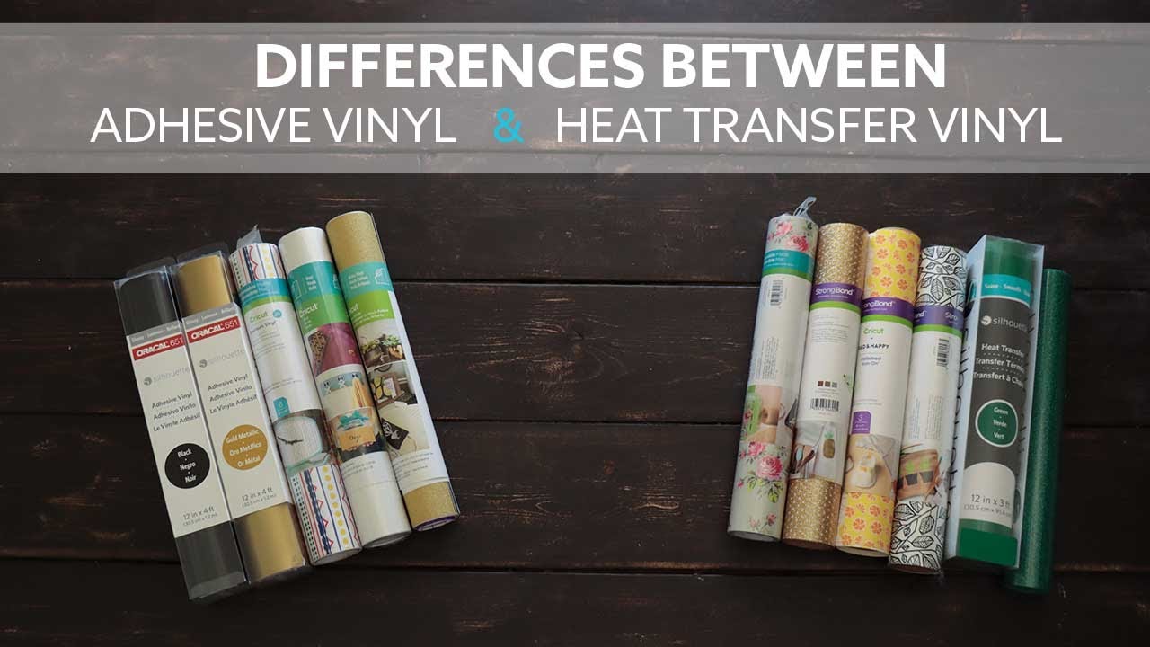 Adhesive Vinyl and Heat Transfer Vinil - When and How to Use It - YouTube