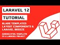 How to Integrate HTML Template to Laravel project + Layouts components & Breeze Authentication Setup