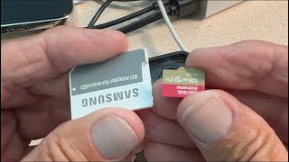 How to insert a SanDisk microSD card into Samsung Adapter