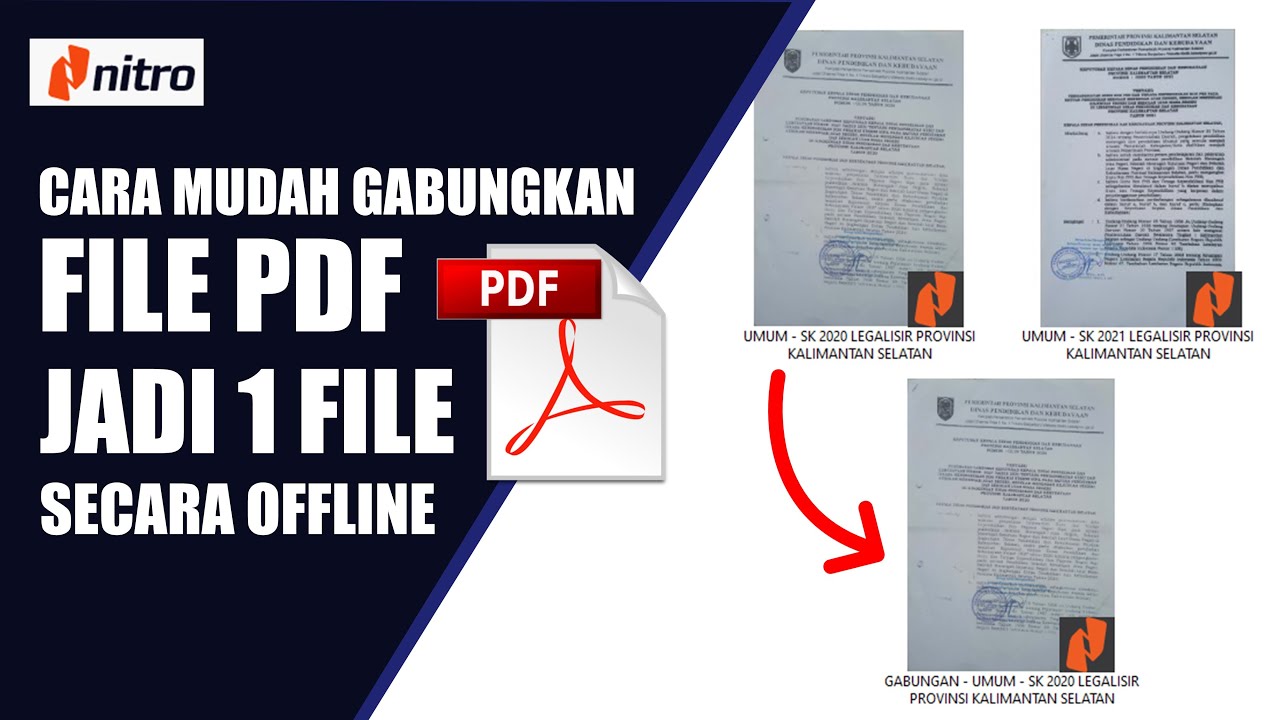 Cara Mudah Menggabungkan File PDF Berkas Lamaran Kerja Menjadi 1 File ...