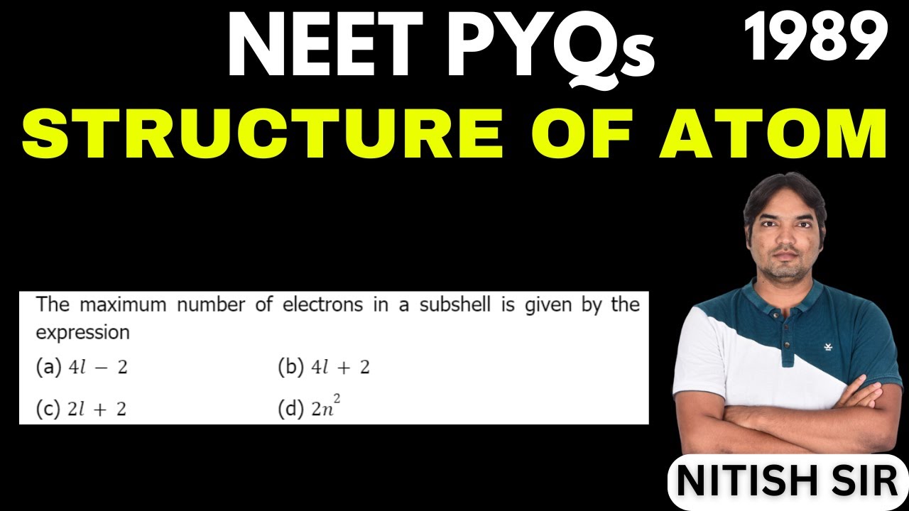 Subshell Max The maximum number of electrons in a subshell is given by the ...