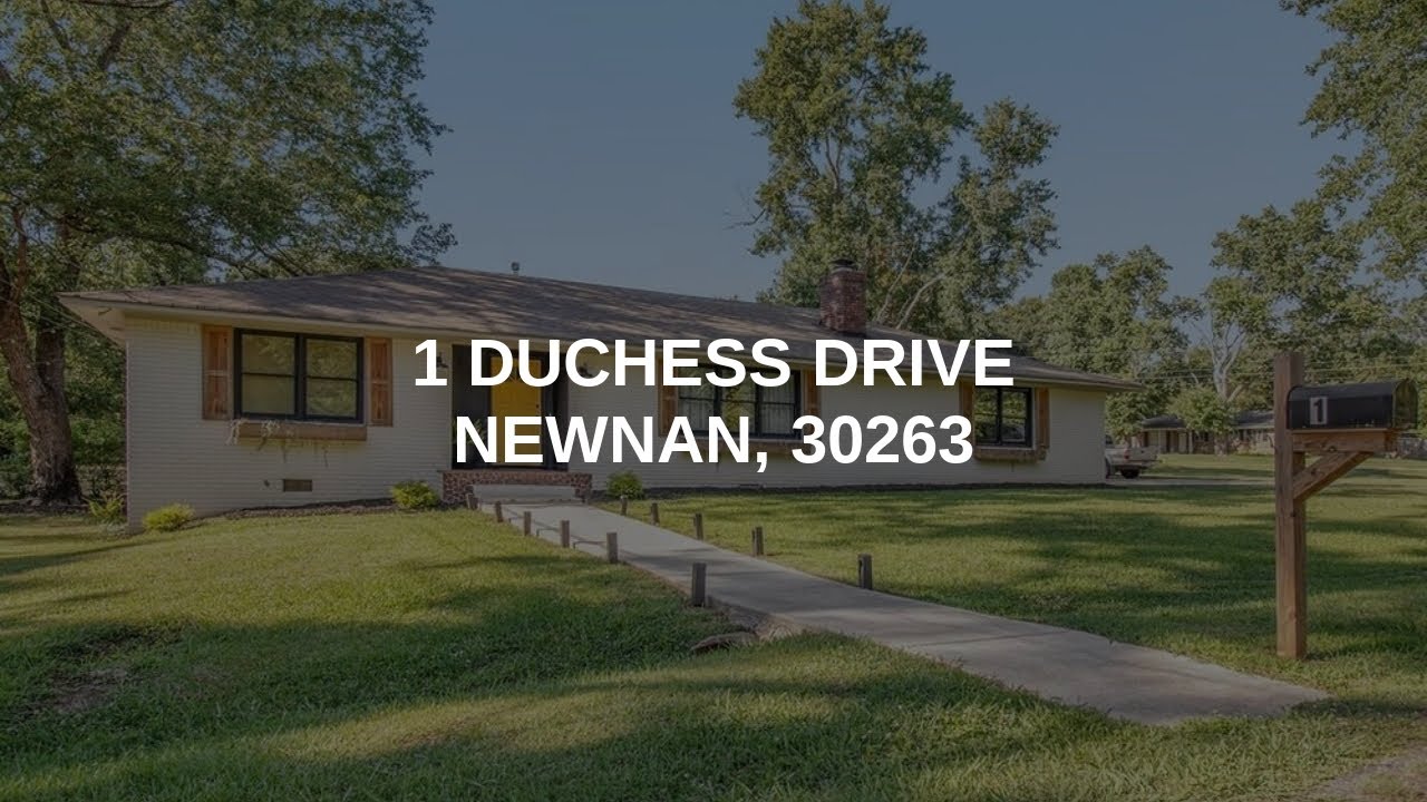 1 Duchess Drive | Newnan Real Estate