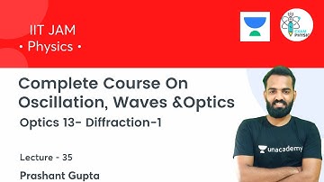 Optics 13- Diffraction-1 | Complete Course Oscillation, Waves Optics | L35 | Exam Physics