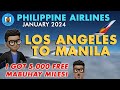 Los angeles to manila via philippine airlines economy class in 2024 pasyal tv