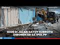 Satpol PP Bongkar Kios di Jalan Gatot Subroto Banjarmasin, Tak Berizin dan Tabrak Sempadan Jalan