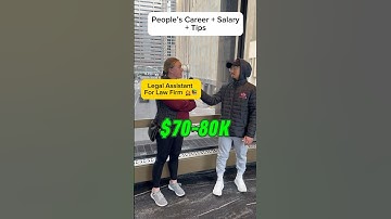 This is how much a Legal Assistant makes! #student #college #streetinterview #salary #career