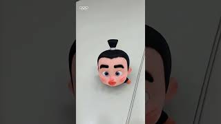 Curling Baby Samurai #funny #baby