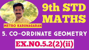 9th Std Maths Ex.5.2(2)(ii) Determine whether (a,-2), (a,3) (a,0) are collinear or not