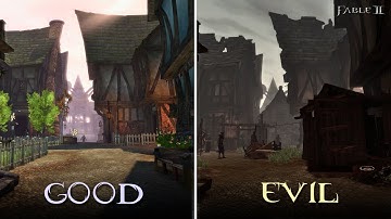 Bowerstone Old Town Transformation – Fable 2 (Good vs Evil Comparison) 4K