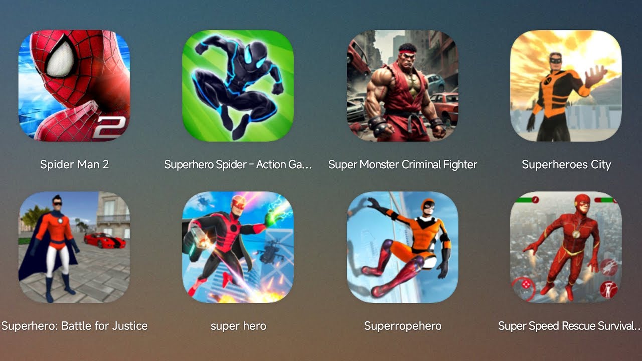 The Amazing Spider Man 2,Superhero Spider,Super Monster Criminal Fighter,Superhero City,Super Hero