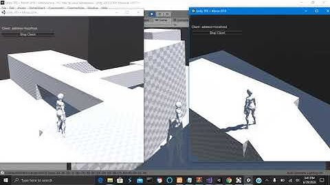 Unity Engine + Mirror +Third Person:  Network Camera Test