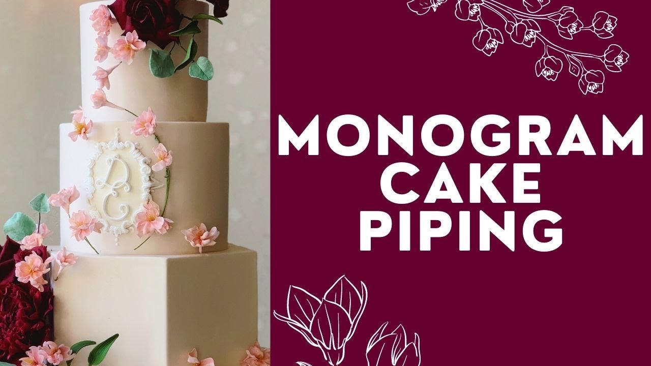 Monogram Cake Tutorial // Royal Icing Piping // Finespun Cakes YouTube
