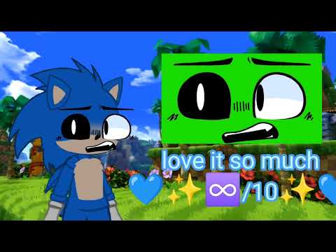 Sonic the hedgehog react to Gacha green screen