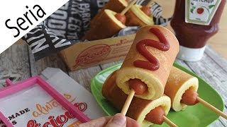⁣Roll Corn dog Recipe【100均】ロール★アメリカンドック作り方【セリア】
