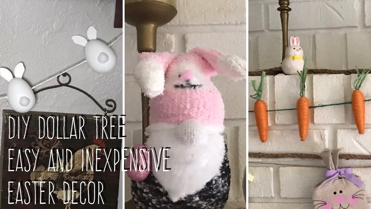 DIY Dollar Tree Easy And Inexpensive Easter Decor - YouTube