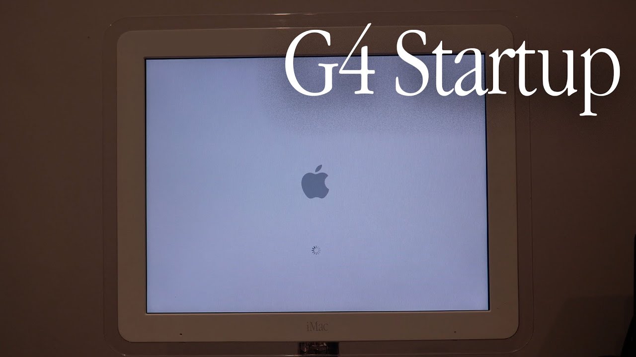 iMac G4 Startup - YouTube