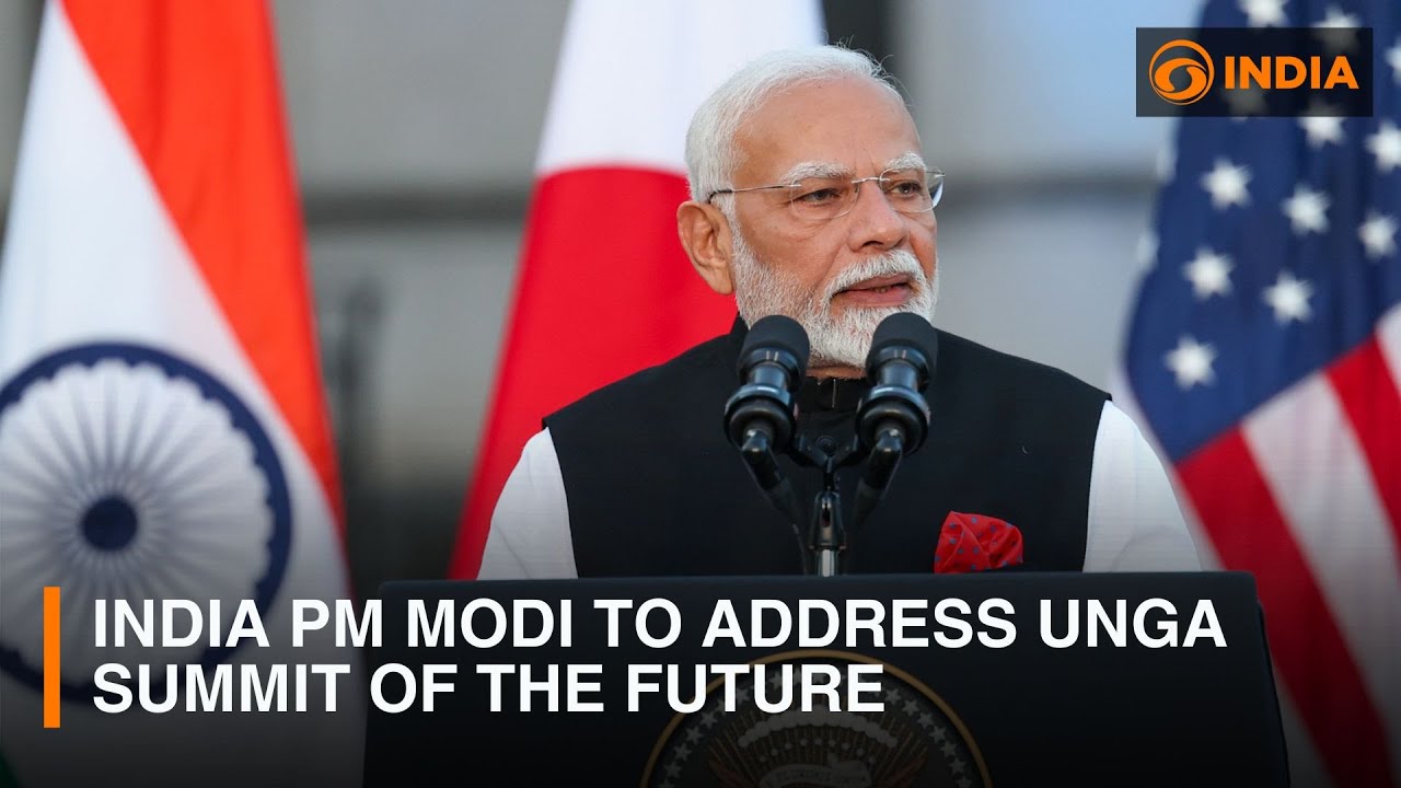 India PM Modi to address UNGA Summit of the Future in New York - YouTube