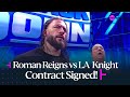Roman Reigns And LA Knight Sign Contract For WWE Crown Jewel Showdown