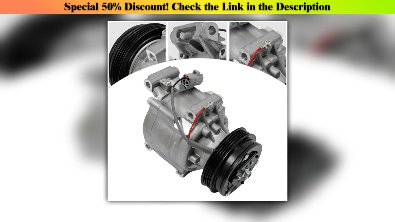 Hot Picks AC Compressor 1063AC Silver Low-Noise and Energy-Saving AC for 2000-2005 Toyota Echo 1.5L