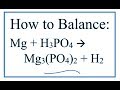Balancing Chemical Equations