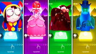 Amazing Digital Circus 2 : POMNI 🆚 PRINCESS LOOLILALU 🆚 FUDGE MONSTER 🆚 GUMMIGOO Tiles Hop EDM Rush