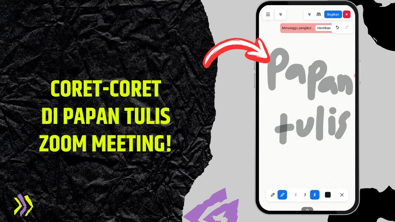 Cara Menggunakan Papan Tulis Di Zoom Meeting Hp Android