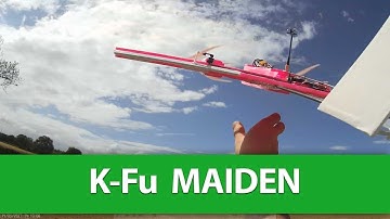 K-Fu Maiden Flight - Scratchbuilt FPV Foamboard Flying Wing