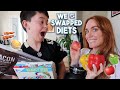 🍎🥑 I SWAPPED DIETS with my 9 YEAR OLD BROTHER 🥞🥓 Swapping Diet for 24 Hours