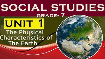 Chapter 1 Grade 7 social studies- physical characteristics of the Earth