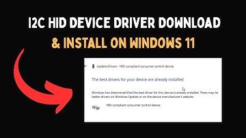 I2C HID Device Driver Download & Install on Windows 11