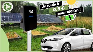 Trydan V2C solar EV charging station. Capture the sun, drive with it! 🍃☀️⚙️