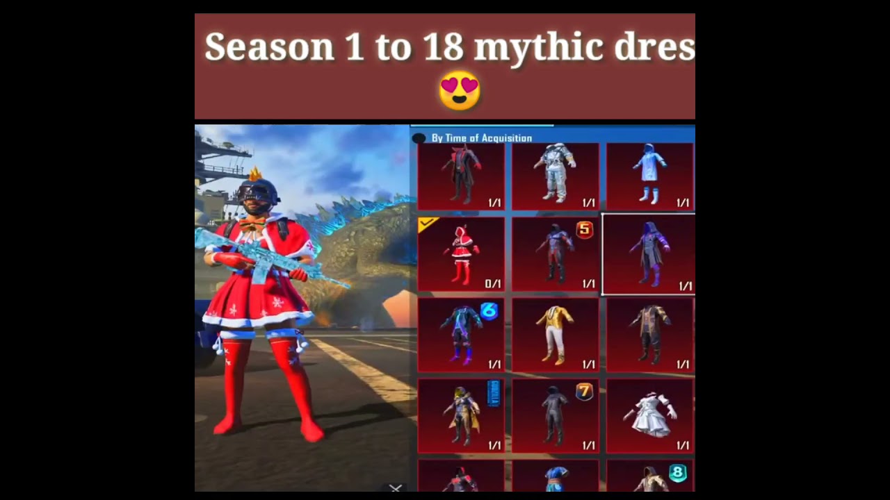 Season 1 to 18 all mythic dress 🤩🤩😱. / ATTITUDE mythic dress