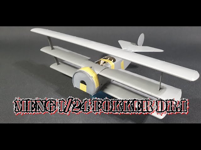Meng Model 1/24 Fokker Dr.I Fuselage And Wings Part 2 - YouTube