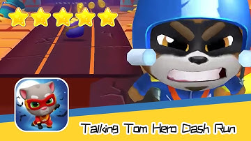 Talking Tom Hero Dash Run Day146 Walkthrough Endless runner Save the world Recommend index five star