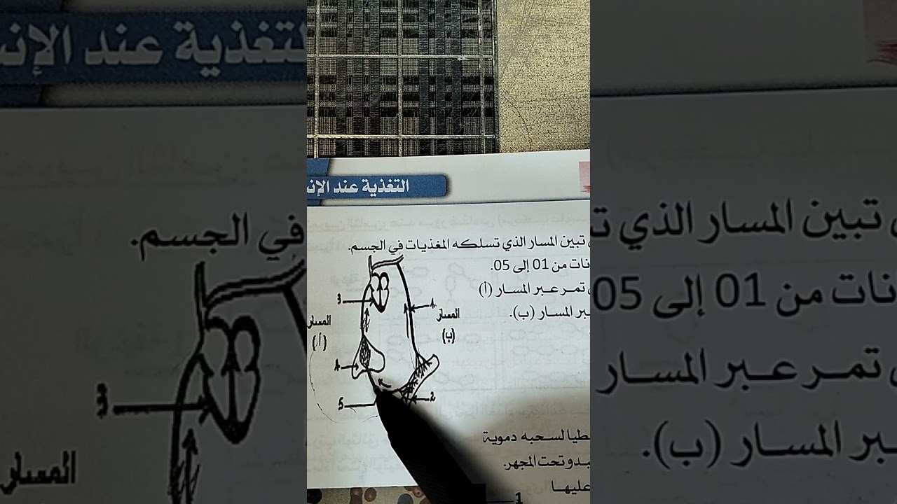 تمارين حول الامتصاص المعوي و طريقا الامتصاص رابعة متوسط