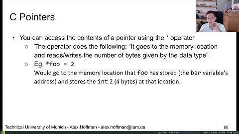 TUM/SIT RTES  - C Programming 20 - Pointers