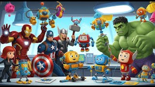 Avengers and storybots and Quest for Knowledge in Botropolis