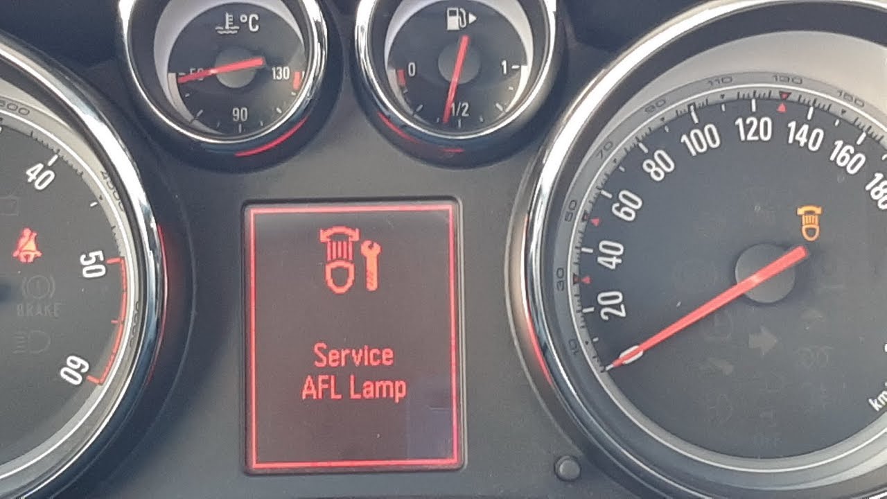 How to Fix Opel Astra J Service AFL LAMP Error - YouTube