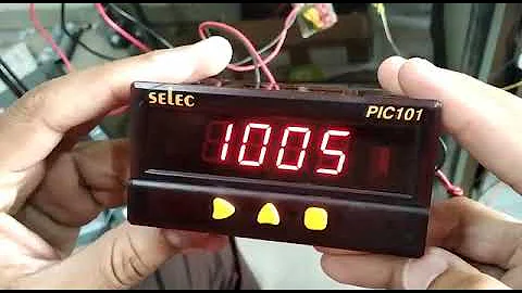 Indicator setting selec (Model PIC 101) with our transmitter output.