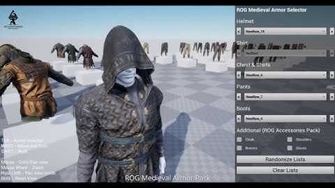 ROG Modular Medieval Armor Pack (UE4)