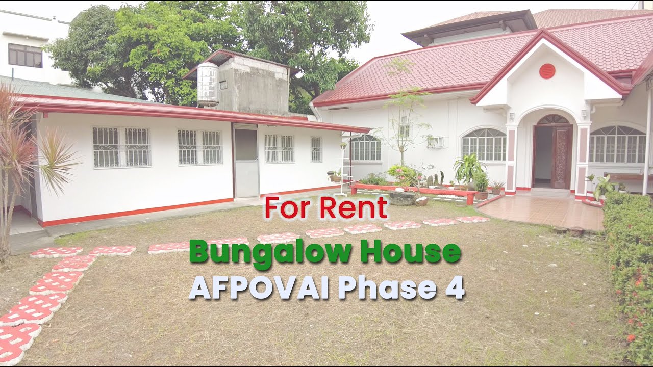 Bungalow House for Rent AFPOVAI Phase 4 YouTube