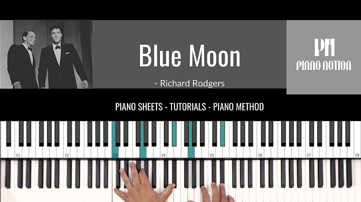 Blue Moon Piano version - Piano performance video thumbnail