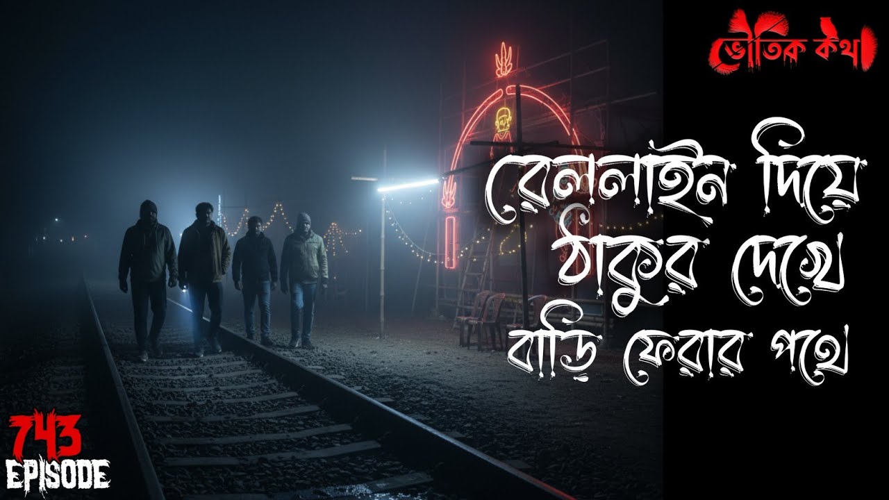 রেললাইন দিয়ে ঠাকুর দেখে ফেরার সময় ভৌতিক ঘটনা  | Voutik Kahini | Sotti Bhuter Ghotona | Bhoot Fm