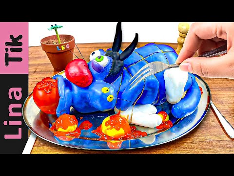 Eating GRILLED OGGY And The Cockroaches For Dinner- LinaTik ASMR Food Mukbang Cooking Animation