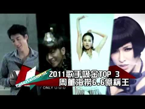 【2011/11/03 台灣蘋果動新聞】2011歌手吸金TOP3　周董4連冠