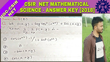 Q 26 | booklet - A | sec - B | csir net june 2018 answer key |Mathematical science